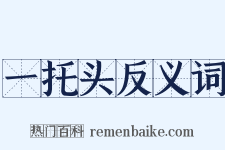 一托头反义词是什么意思的图片